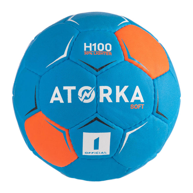 





Balón de handball H100 SOFT niños T1 azul/naranja, photo 1 of 10