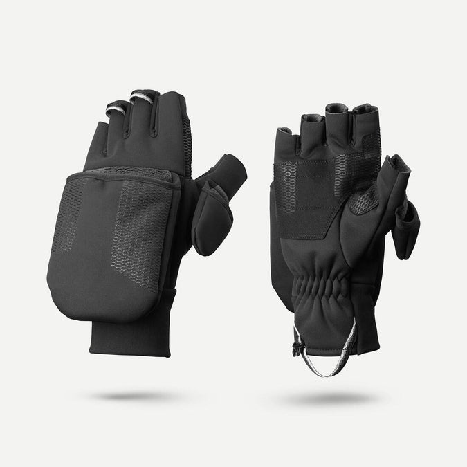 





Guanteletas-guantes de trekking de montaña, rompeviento negros adulto MT900, photo 1 of 6