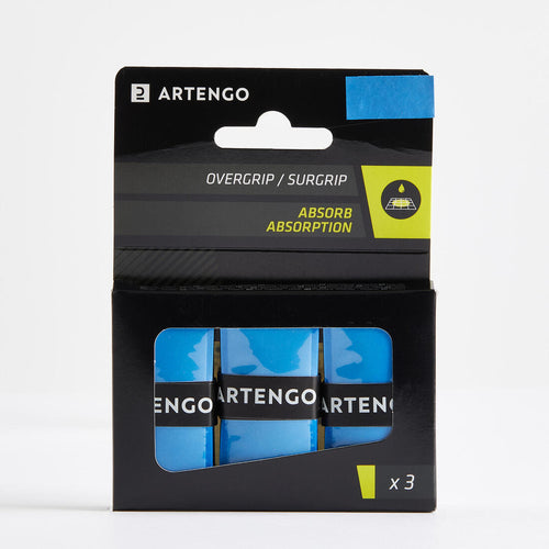 





OVERGRIP DE TENIS ABSORBENTE AZUL LOTE DE 3