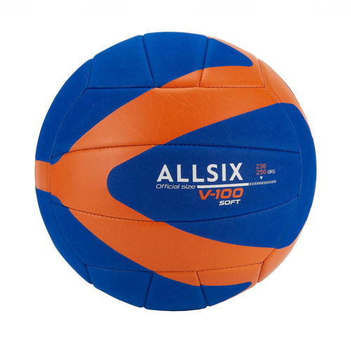 





Balón de voleibol suave 230-250 g azul con naranja para niños 10-14 años V100