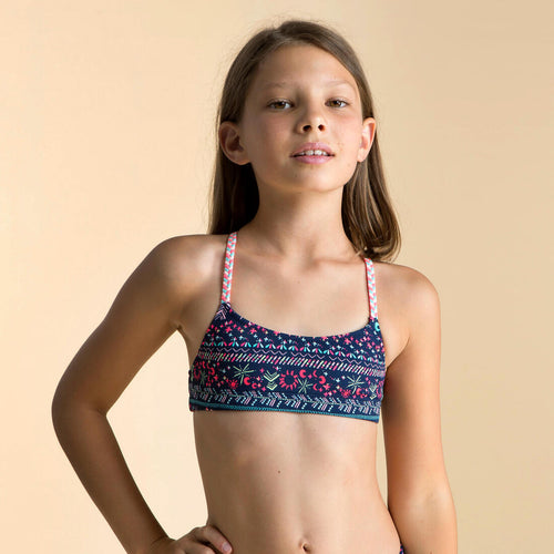 





Top Bikini Natación Basic Lila Luna Niña Azul 2 Piezas