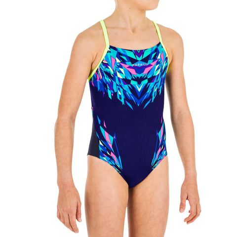 





Traje de Baño Natación Lexa Kali Niña Resistente Cloro Azul