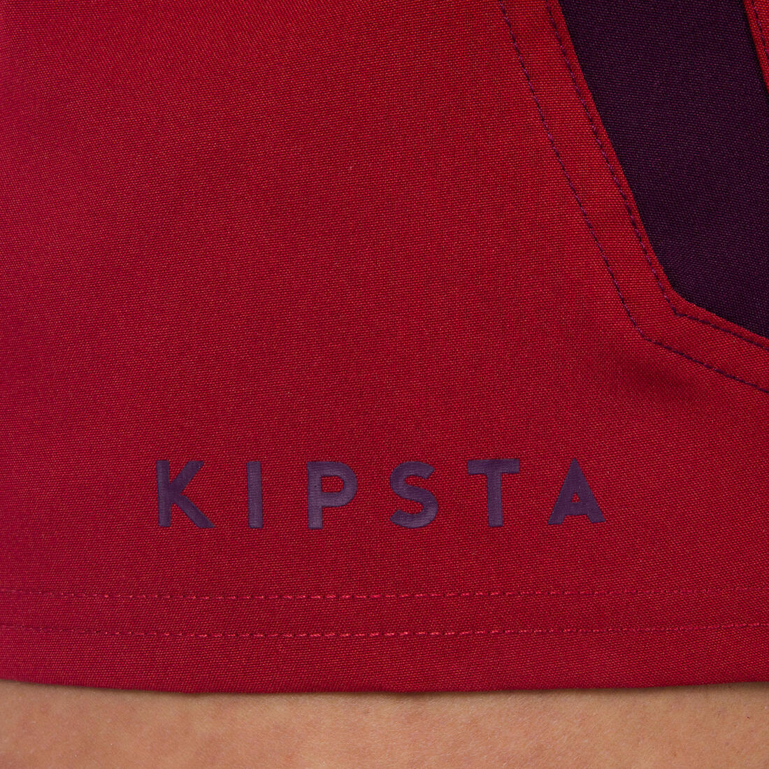 Pantalón corto de rugby FH 500 para mujer burdeos/ciruela