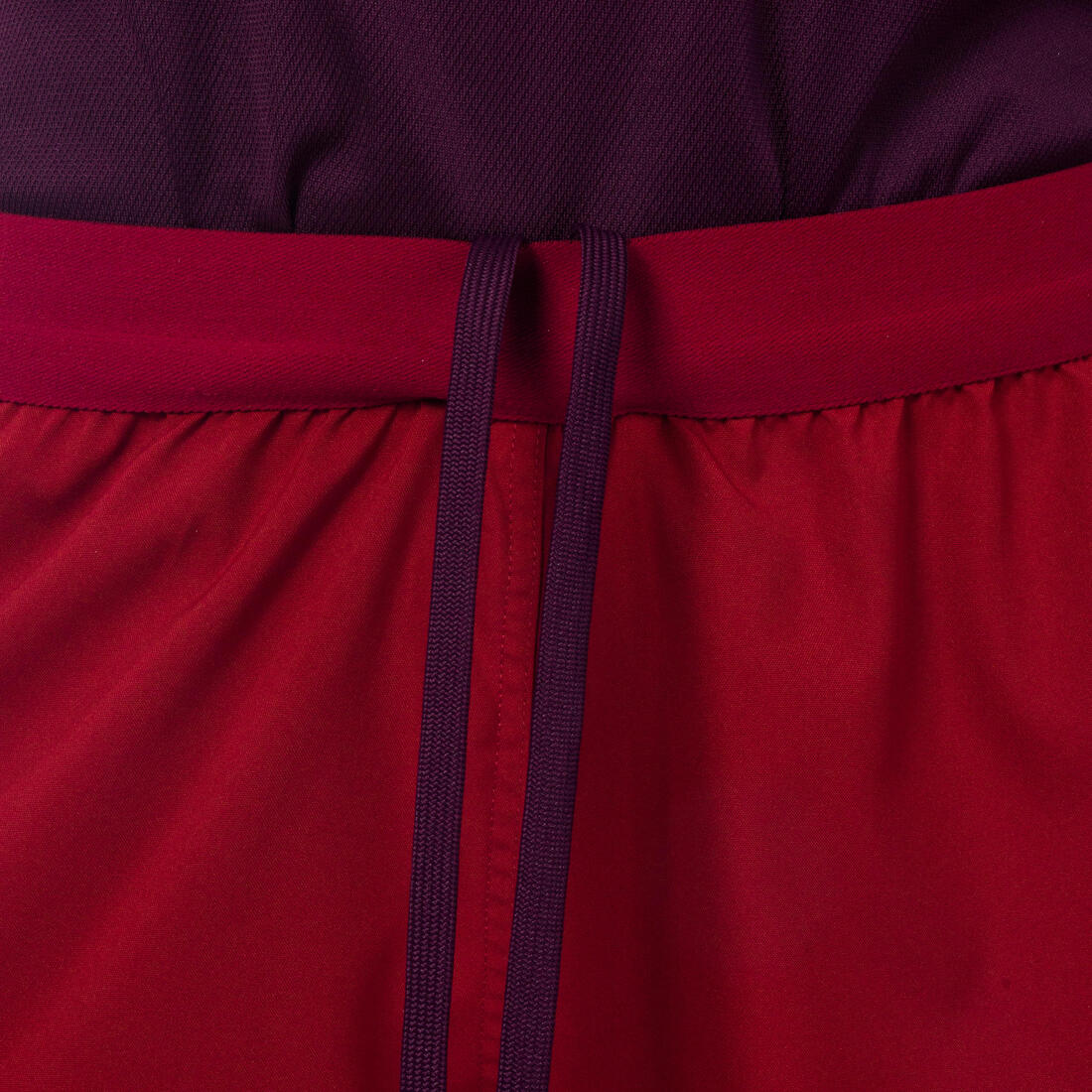 Pantalón corto de rugby FH 500 para mujer burdeos/ciruela