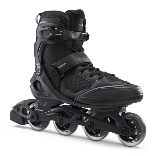 





Patines en Línea Fitness FIT100 Adulto Negro Plata