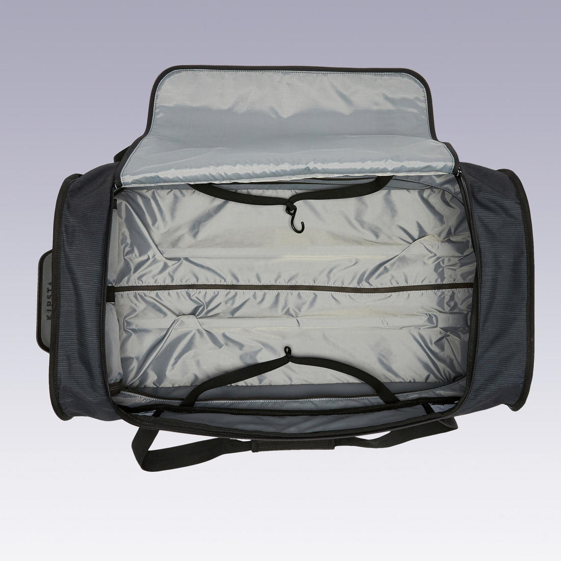 Maleta deportiva de 70 L - ESSENTIAL Negro Gris