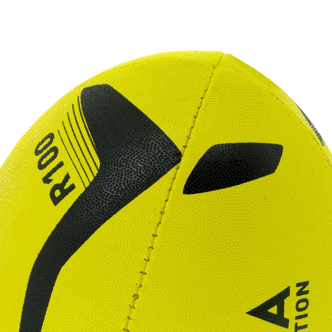 Balón de rugby R100 talla 3 amarillo
