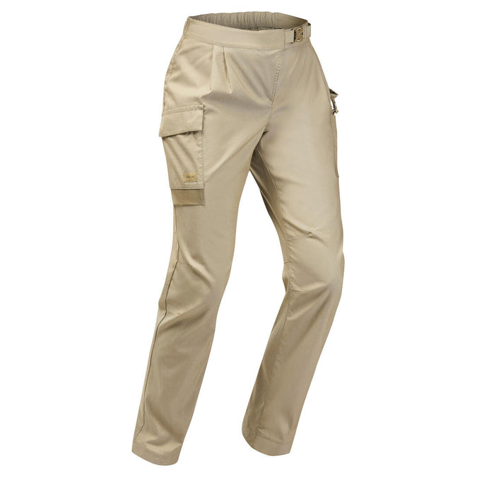 





Pantalón de trekking en el desierto anti-UV ecodiseñado DESERT 900 beige mujer, photo 1 of 13