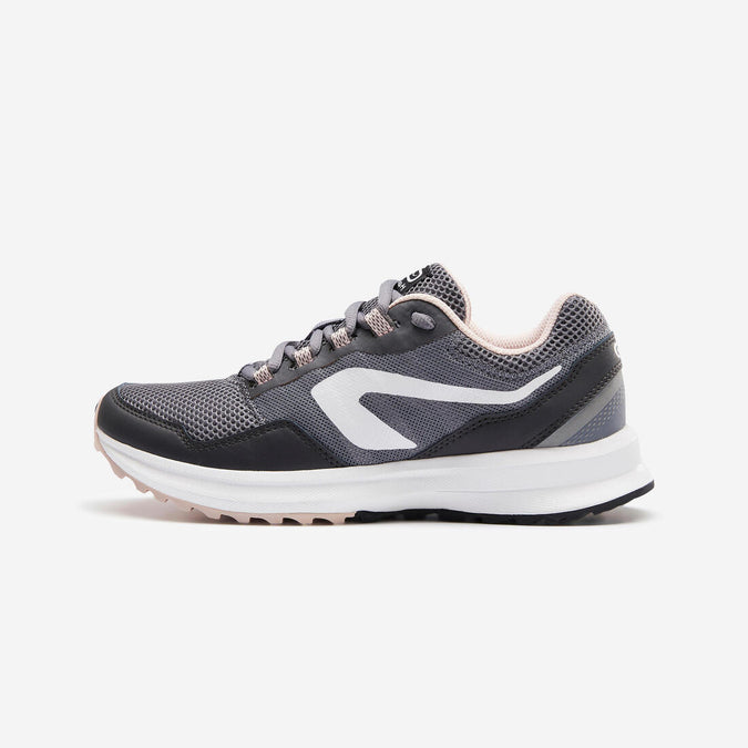 Tenis Para Correr Kalenji Run Active Grip Mujer Gris Coral Decathlon Panama