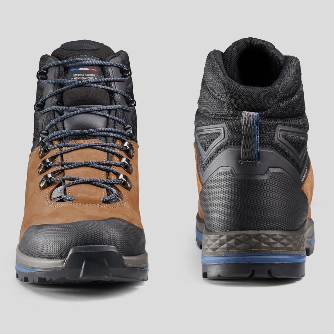 Botas piel, impermeables de trekking para hombre - contact®- MT100 PIEL