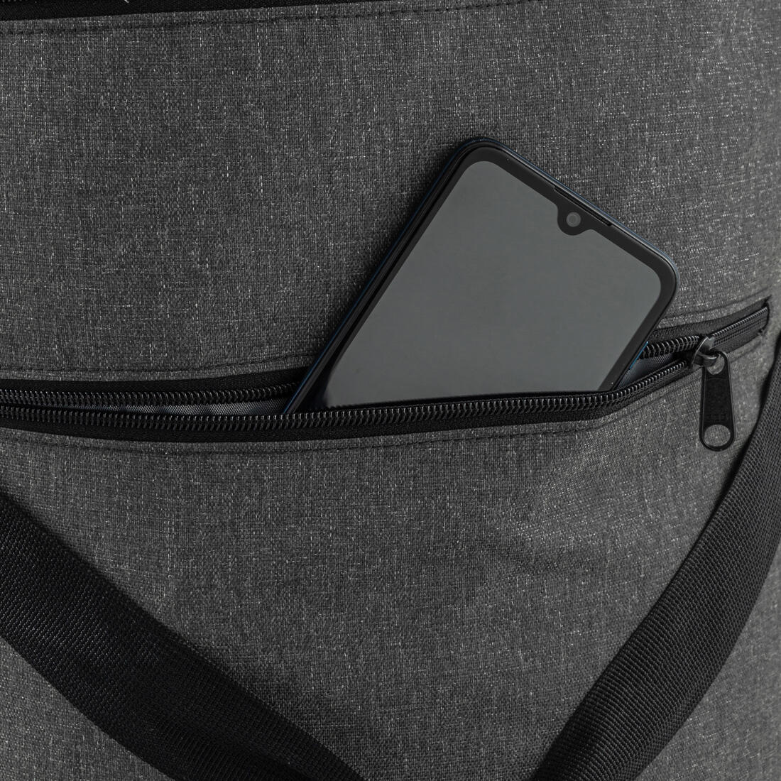 Maleta deportiva de 70 L - ESSENTIAL Negro Gris