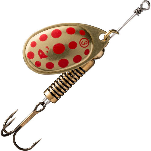 





SPINNER PARA LA PESCA DE DEPREDADORES WETA + Nº 3 PLATEADO PUNTOS ROJOS