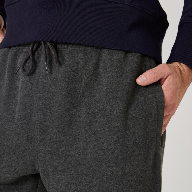 Pantalón tipo jogger de fitness de corte slim para hombre 500