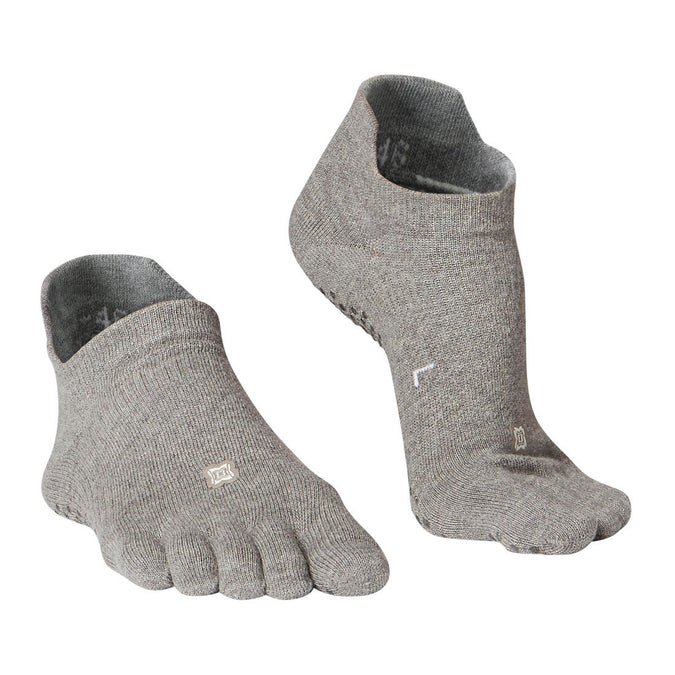 Calcetines de algodón para hombre, calcetines de cinco dedos para correr