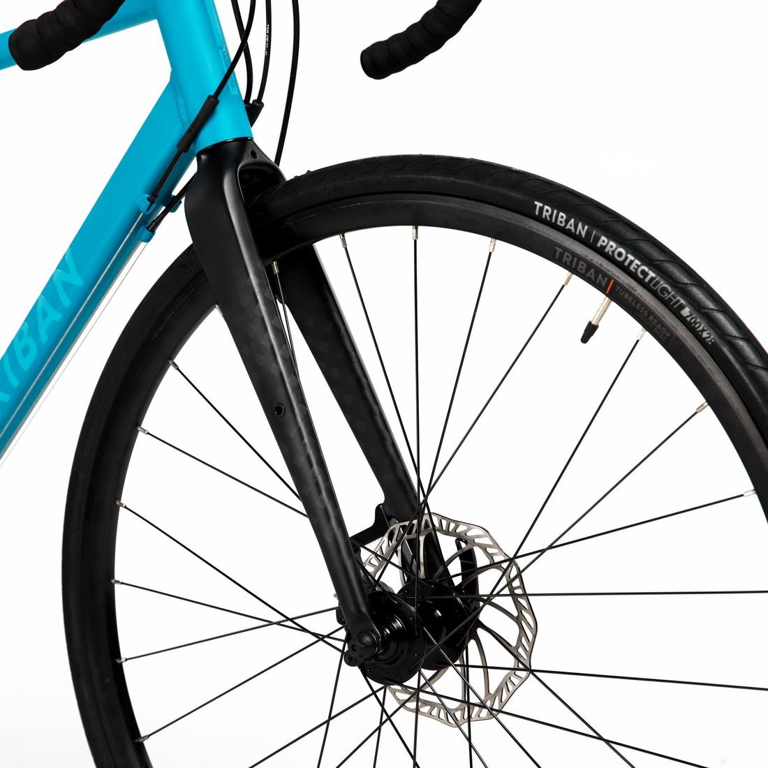 Bicicleta Carretera RC 500 Azul Turquesa Disco Sora