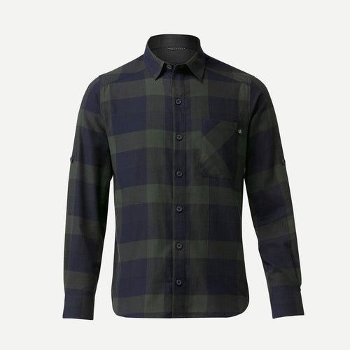 





Camisa de viaje de trekking verde para hombre Travel 500 Warm