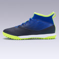 Tenis de futbol de niño - Caña alta - AGILITY 500 TURF TF - Azul negro