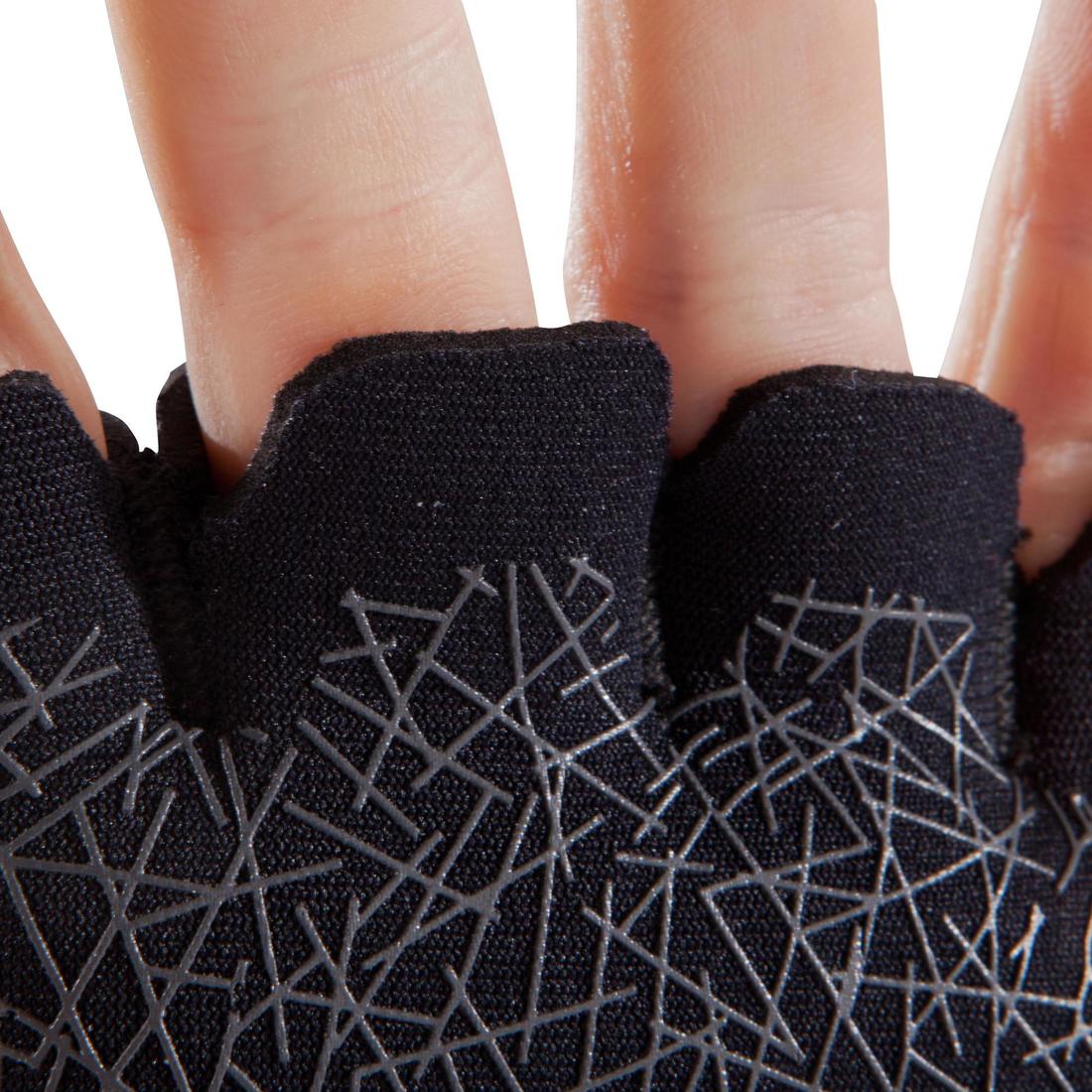 Calleras de fitness con almohadillas de entrenamiento negras Essential