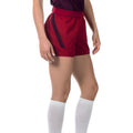 Pantalón corto de rugby FH 500 para mujer burdeos/ciruela