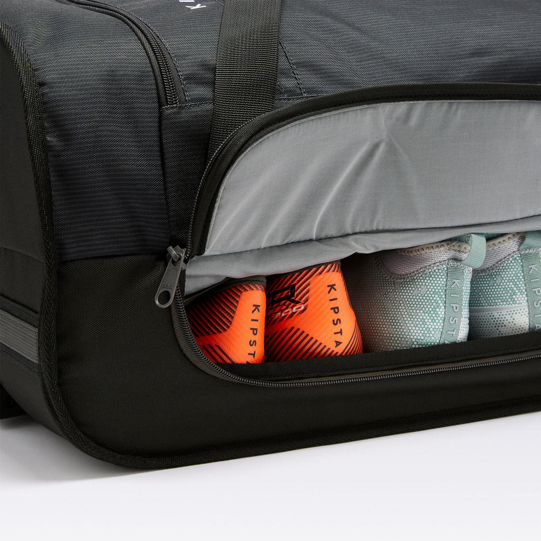 Maleta deportiva de 70 L - ESSENTIAL Negro Gris