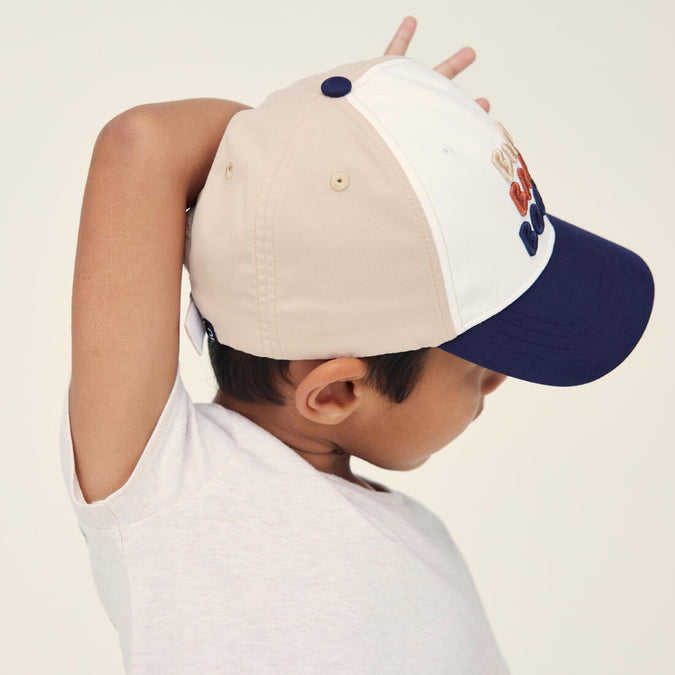 Gorra niños - 500 azul marino con motivos